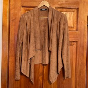 Missguided Draped Suede Blazer